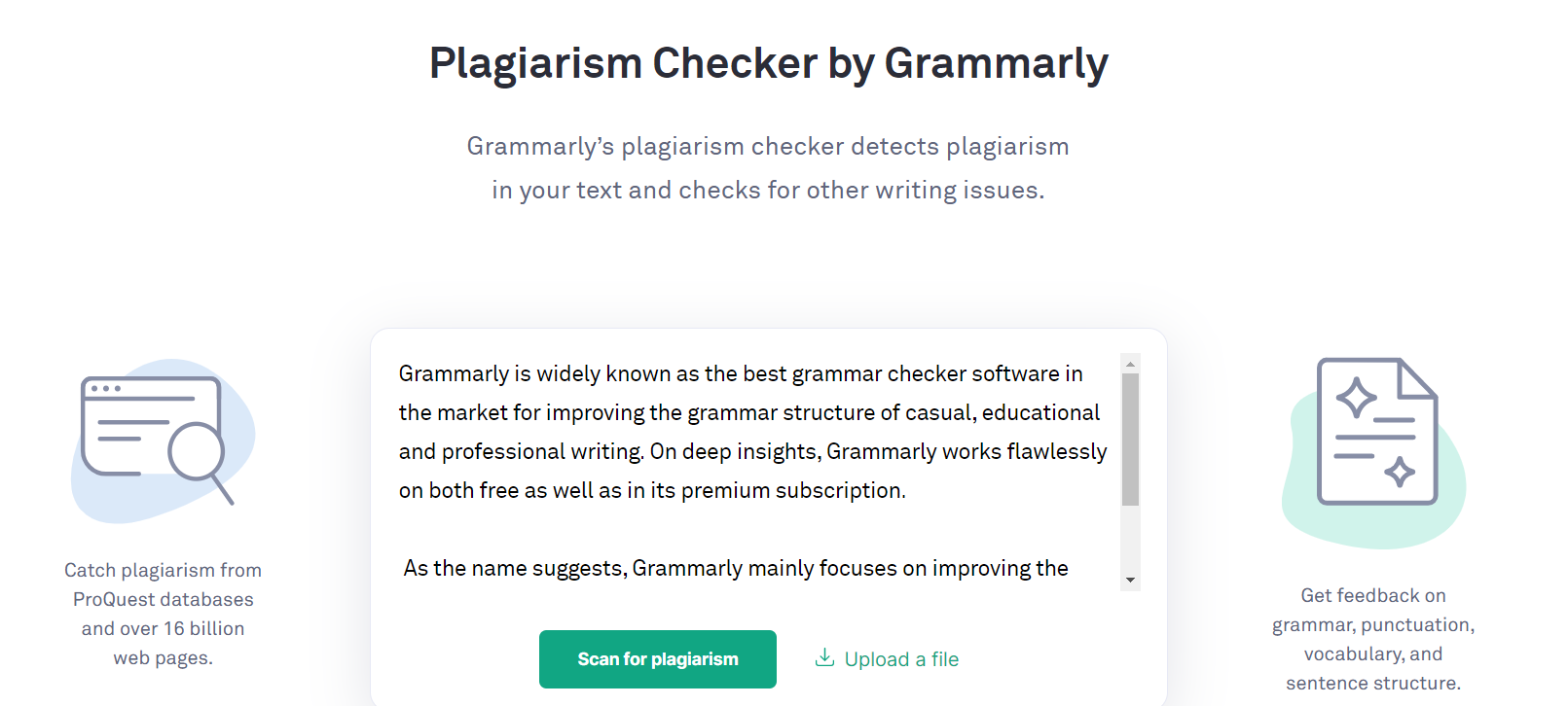 Check Unique content bằng Grammarly