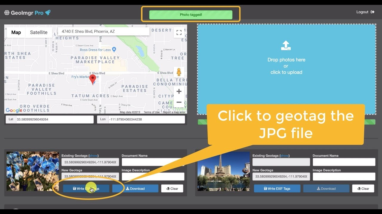 Gắn Geotag bằng GeoImgr – Công cụ online dễ dùng, không cần cài đặt