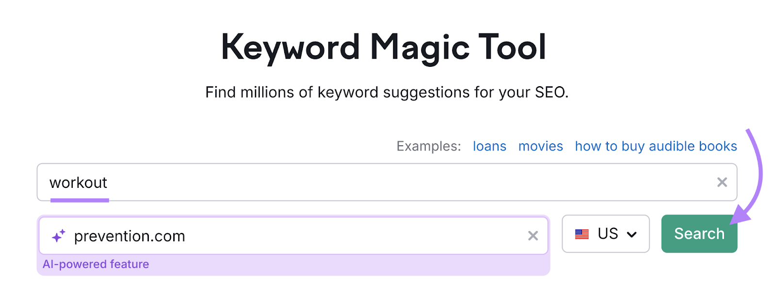 Kiểm tra Search Volume bằng SEMrush