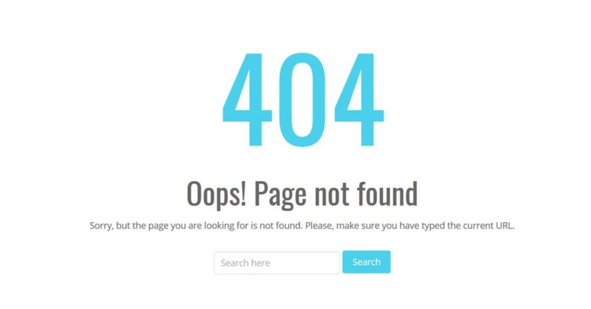 Lỗi 404, hay còn gọi là 404 Not Found