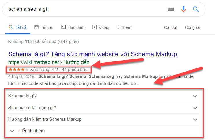 Schema (hay Schema Markup) là một đoạn mã được thêm vào trong HTML