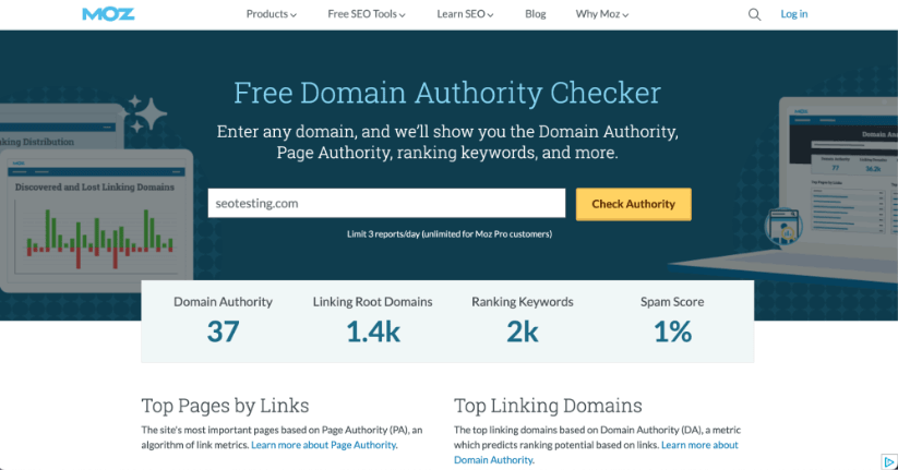 Cách kiểm tra điểm Domain Authority