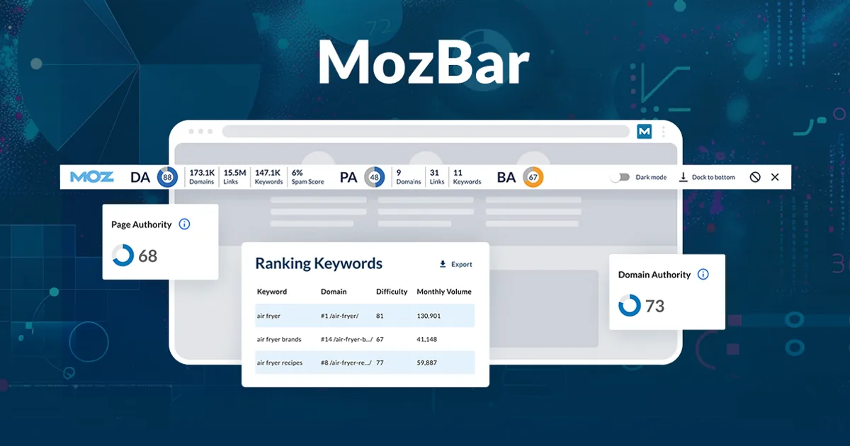 Phần mềm SEO MozBar