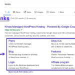 Sitelink là những đường dẫn bổ sung xuất hiện bên dưới kết quả tìm kiếm chính trên Google
