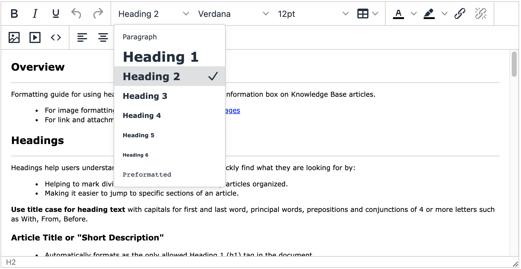 Các loại Article Heading phổ biến trong một bài viết SEO