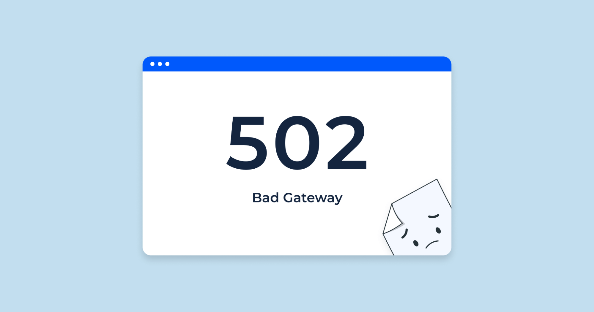 502 Bad Gateway là một mã trạng thái HTTP