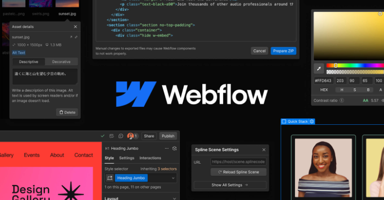 Webflow là một nền tảng thiết kế và phát triển website trực quan