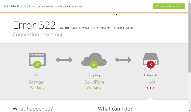 Lỗi Connection Timed Out là gì