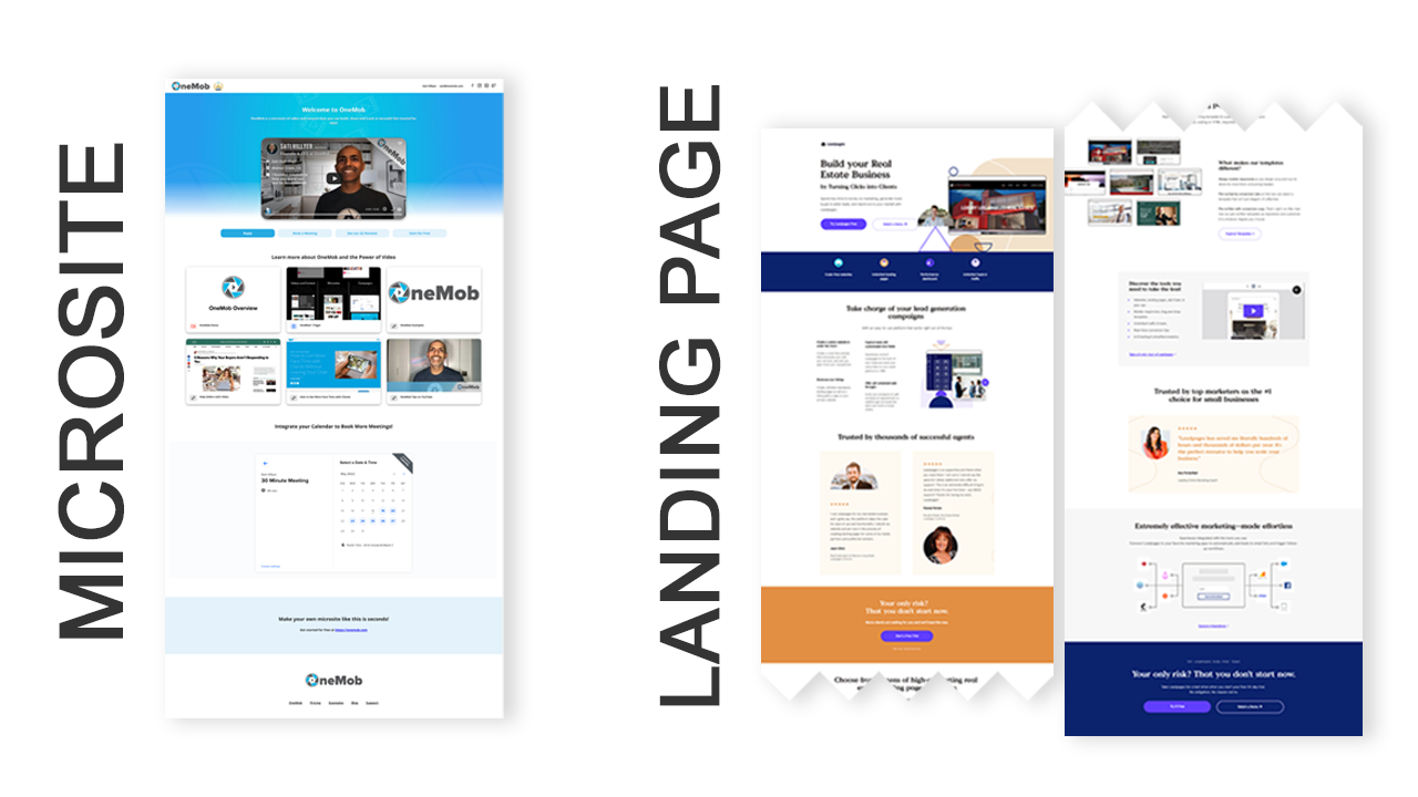 So sánh Microsite và Landing Page chi tiết